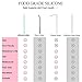 Collapsible Reusable Straws-RUCACIO Folding Drinking Straws Medical-Grade Food-Grade Reusable Drinking Straws Portable Straw with Hard Case Cleaning Brush(1 pack)