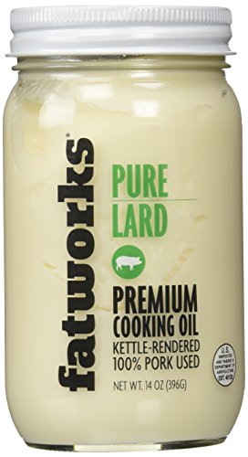 Fatworks USDA Premium Pasture Raised Pork Lard, Sourced Exclusively from U.S. Small Family Farms, WHOLE30 APPROVED, KETO, PALEO, 14 oz.