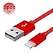 BECASO Charger Cable,3PACK (5FT) Nylon Braided Charging Cable Cord USB Cable Charger Compatible with iPhone 7/ 7 Plus/6/6s/6 plus/6s plus/ 5s/5c,Pad, Pod and More-Red
