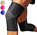Sparthos Knee Compression Sleeves (Pair) - Support Sports, Running, Joint Pain Relief - Knee Brace Men Women - Knee Sprains Strains Arthritis Ligament Injury Recovery (Black-S)