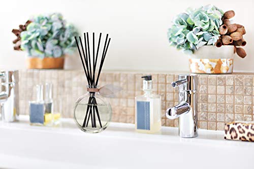 LOVSPA Smoked Vanilla Bean Luxury Home Fragrance Diffuser Reeds Set | Smoked Tahitian Vanilla, Desert Sandalwood, Leather, Corn, Malt & Southern Bourbon