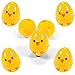 Set of 72 Chicks Plastic Easter Eggs, Assorted Colors