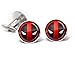 SharedImagination Deadpool Cufflinks, X-Men Tie Clip, Avengers Tie Tack, Marvel Jewelry, Link, Groomsmen Gift Wedding Party Gifts Father's