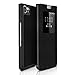 BlackBerry KEYone Case, BASSTOP Flip PU Leather Full Coverage Luxury Hard PC Back case cover with Sleep Function for BlackBerry KEYone, Black