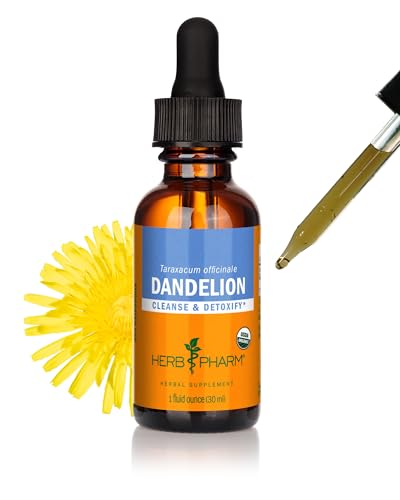 Herb Pharm Certified Organic Dandelion Liquid Extract Drops for Cleansing and D…