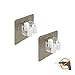 MENXEN Broom Mop Holder, Broom Gripper Holds Self Adhesive Reusable No Drilling Super Anti-Slip, Wall Mounted Storage Rack Storage & Organization for Your Home, Kitchen and Wardrobe (2 Pack)