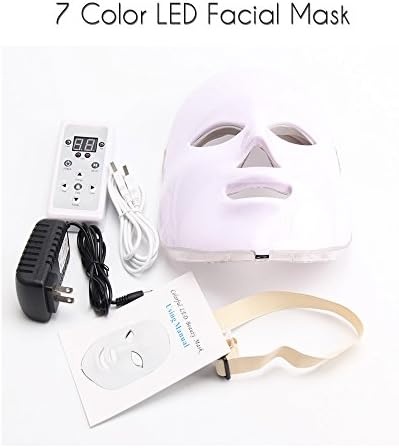 7 Color LED Mask Facial Therapy Anti-Wrinkle Machine Acne Removal Beauty Spa Device Skin Rejuvenation White Face Masker