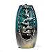NewEGG Ceramic Backflow Incense Burner Waterfall Incense Holder Home Decor Aromatherapy Ornament with 10 Cones Incense