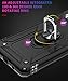 Ouba Galaxy S10 5G Case, [Dual Layer] 360 Degree Rotating Metal Ring Holder Kickstand Scratch Resistant Shockproof Hard Magnetic Car Mount Protective Case Cover for Samsung Galaxy S10 5G - Black