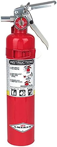Amerex B417, 2.5lb ABC Dry Chemical Class A B C Fire Extinguisher, with Wall Bracket