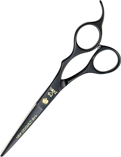 Joewell New Cobalt 300369 Hairdressing Scissors 5.5 Inches Black Offset
