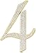 Sparkly Rhinestones Number 4 Cake Topper, Birthday Wedding Anniversary Gold Number 4