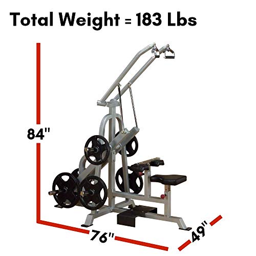 Body-Solid ProClubLine Leverage LAT Pulldown Machine (LVLA) - Thumbnail 4