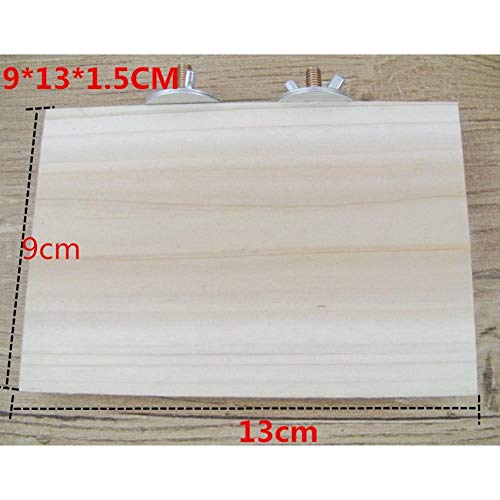 ZEROYOYO Wood Bird Stand Platform Natural Small Animals Habitat Toy Parakeet Perch for Bird Cages Accessories - Thumbnail 6