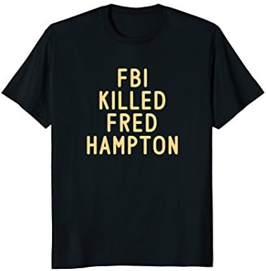 Mens FBI KILLED FRED HAMPTON T-Shirt 3XL Black