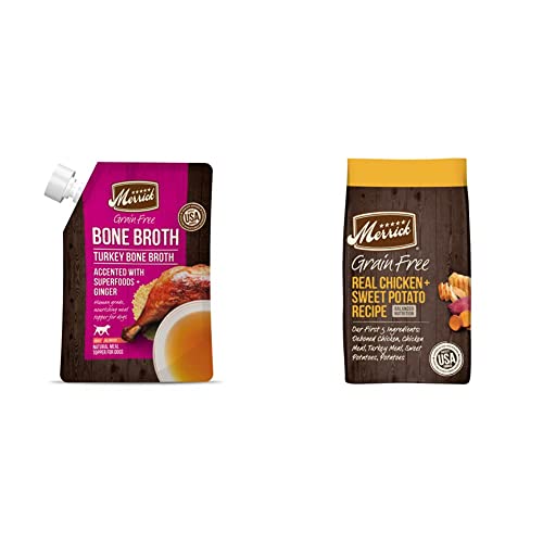 Merrick Grain Free Bundle Pack, Chicken Dry Dog Food Recipe, Bone Broth