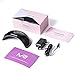 MelodySusie Portable UV LED Nail Lamp, Compact Gel Nail Dryer Light Curing LED UV Gel Nail Polishes Professionally, Manicure Pedicure Gel Nail Starter Kit with 45s 60s Timer Setting, Black