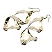 Clearance! Elogoog Jewelry 1Pair Fashion Women Matte Cross Dangle Gold Loop Earings (Gold)