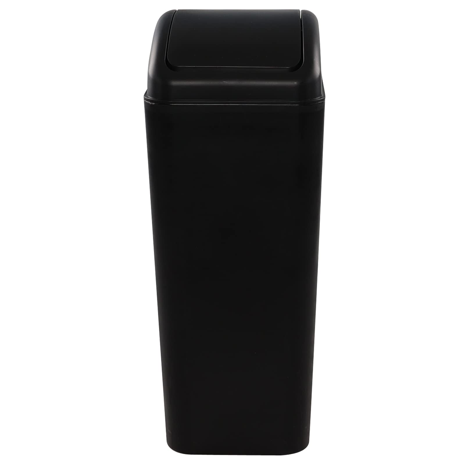 Farmoon Slim Waste Bin, 14L Modern Swing Lid Trash Bin, Black