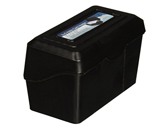 ADVANTUS 5 x 8 Index Card Holder, 300 Card Capacity, Black, Sold As 4 Pack (45003) - Bundle Includes a Letter Opener - Thumbnail 2