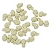 Towashine 30Pcs Mini Plastic Skull Heads Decorations for Halloween Trick Toy Accessories Party 0.79