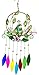 Bejeweled Display Unique Beautiful Peacock w/Colored Glass Wind Chime