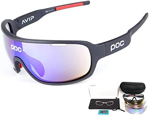 Bicycle glasses Cycling Glasses Polarized Light Outdoor 5 Tablets Cycling Running Cycling Goggles Replaceable Lens protective glasses