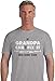 If Grandpa Can't Fix It No One Can - Funny Christmas Gift For Grandad T-Shirt X-Large Gray