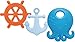 Mayapple Baby | Suri the Octopus & Friends Baby Teethers | 3-Stage Teething Toys, Silicone | Blueberry Color Set - 3 Teethers | Award-winning, Patented