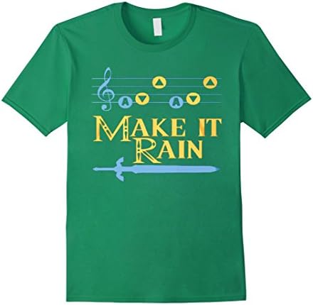 Men's LET MAKE IT RAIN T-shirt Medium Kelly Green