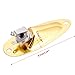 Feamos Gold Boat Input Output Jack Plate Socket With Screws For Strat Guitar