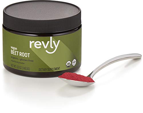 Amazon Brand - Revly Organic Beet Root Powder, 5.3 Ounces, 27 Servings, Vegan