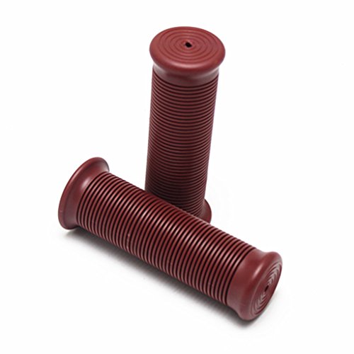 E-Bro 7/8" Motorcycle Rubber Hand Grips Handlebar (Brown) - Thumbnail 4