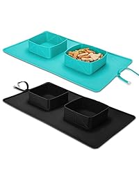 Dowswin Cuenco plegable para perro, portátil, alim
