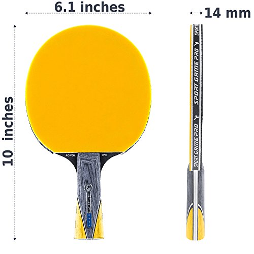 Ping Pong Paddle JT700 with Killer Spin + Case for Free by Sport Game