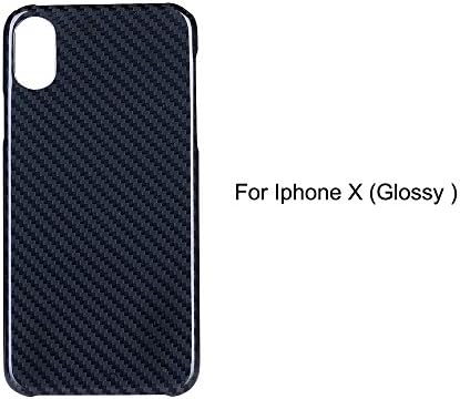 JAYEGT Carbon Fiber Glossy Case Cover For iPhone X