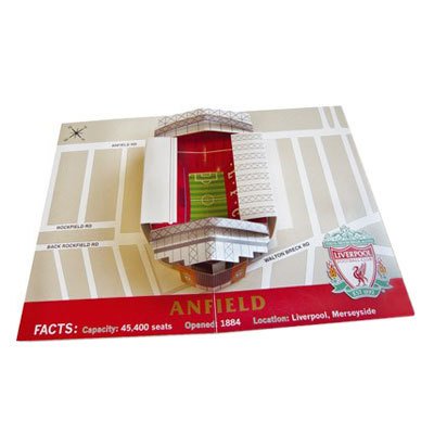Liverpool FC Official Product 3-D Birthday Card Anfield Pop Up