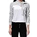 vermers Women Shirts Ladies Work Office Dot Print Gray Casual Long Sleeve Blouse Tops