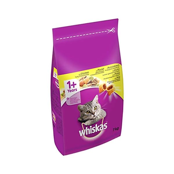Whiskas-1-Dry-Cat-Food-for-Adult-cats-with-Chicken-1-bag-1-x-7-kg Whiskas 1+ Chicken 7kg Bag, Adult Cat Dry Food - Pack may vary