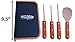 Pumpkin Carving Kit - Professional Heavy Duty Stainless Steel Tools Set for Halloween (4 Pieces with Storage Carrying Case)