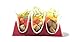 Taco Tender Holder - Plastic Stand Holds 3 Tacos - Set of 4