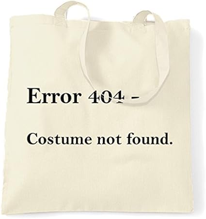 Sac En Toile Sac De Courses D Erreur 404 Halloween Imprime Citation Motif Mignon Respectueux De L Environnement Reutilisable Naturel Sac A Main Pour Femme Amazon Fr Cuisine Maison