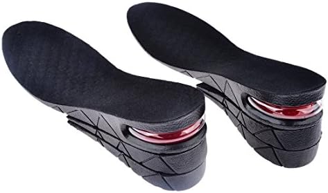 3-layer Unisex Increase Insole Height Lift Elevator Shoes Heel Kit with Full Insert Air Cushion Pad For Men Women Size US 4.5-9 (9cm/3.5inches)