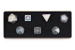 DND Metal Dice Set with Dragon Totem Metal Gife