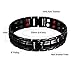 Double Strength Titanium Magnetic Therapy Bracelet Dual Row 6 Bio Elements Energy Balance for Mens Arthritis Relief Pain Carpal Tunnel + Hematite Pendant Necklace