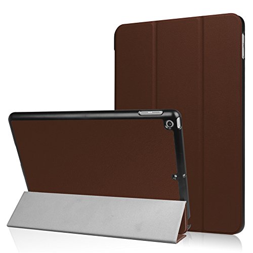 New iPad Pro 2017 iPad 10.5 inch Case Tonerone Lightweight Smart Case Stand with Auto Sleep Wake Function Hard Back Cover for Apple New iPad Pro 10.5 inch Brown
