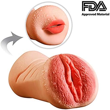 2 in 1 Double Holes Mouth&Vigina Premium for Women,100% Medical Grade Silicone,Warm.