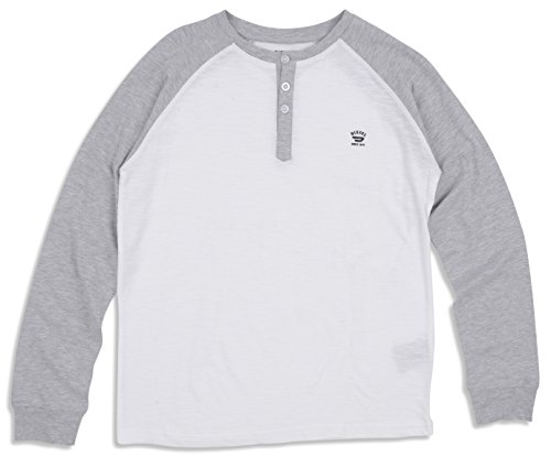 Diesel Little Boys' Long Sleeve Solid Crew Neck T-Shirt, Light Grey Melange Jead, 6