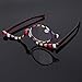 Amrka Cosmetic Reading Glasses, Magnifying Glasses Folding Makeup Eyeglasses +1.5~+4.0 (+2.5)