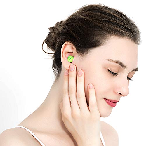 Soft Foam Earplugs,50Pair 34db Highest NRR,Hearing Protection for Sleeping Reduce Noise Quiet Please Ear Care and Comfortable, Snoring, Work, Travel,Loud Events,Shooting,Concerts,Studying Green (50) - Thumbnail 6